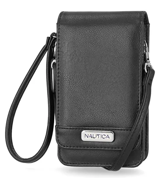 Nautica Catalina Vegan Leather RFID Womens Crossbody Cell Phone Purse Holder Wallet