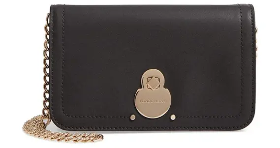 Longchamp Cavalcade Leather Crossbody Wallet