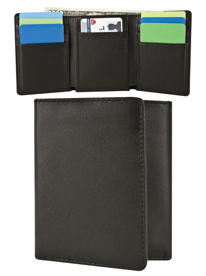 Travelon RFID Blocking Leather Trifold Wallet
