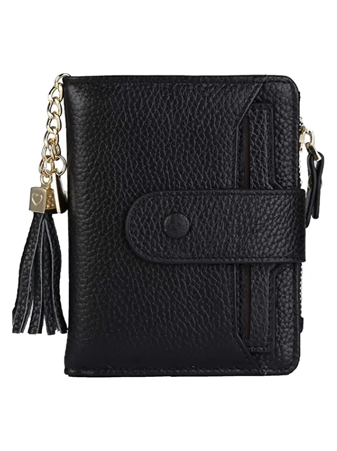 ZOOEASS Women's Mini Soft Leather Bifold Wallets