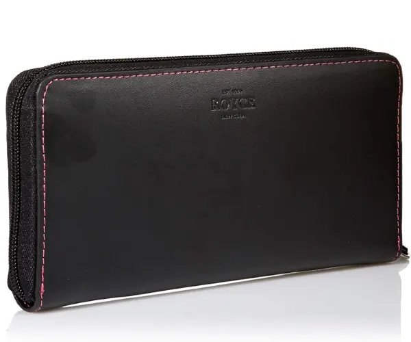 Royce New York RFID Continental Zipper Wallet
