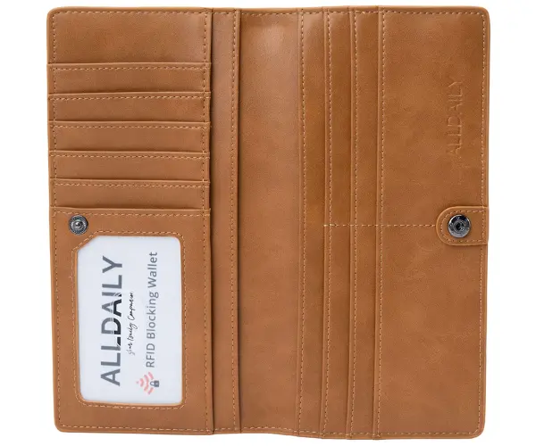 Alldaily Ultra Slim Leather Wallet