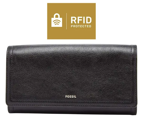 Fossil Leather RFID-Blocking Wallet