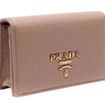 Prada Leather Credit Card Small Wallet
