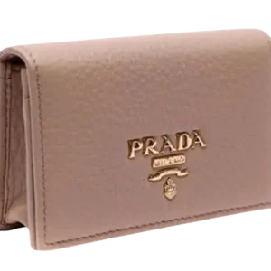 Prada Leather Credit Card Small Wallet